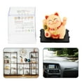 thumbnail image 2 of Small Solar Waving Cat, Japanese Maneki Neko, Cute White Beckoning Cat Welcoming Cat, Feng Shui Lucky Cats as Good Luck Decor for Home, Office, Car, Stores, Restaurants, 2 of 9