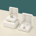 thumbnail image 6 of Oirlv Leather Necklace Box White Velvet Jewelry Gift Box Display Storage Case for Women, 6 of 9