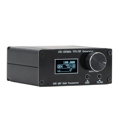 Riousery Variable Frequency Oscillator, 10kHz to 220MHz SDR QRP HF Ham Radio Transceiver High Precision 0.5PPM TCXO Clock RF Signal Generator (15.00 x 15.00 x 3.00 inches / 38.1 x 38.1 x 7.6 cm)