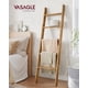 thumbnail image 1 of VASAGLE Toallero de 5 Niveles, Estante para Toallas y Mantas, Organizador Escalera, Almacenamiento y Decoración, Marrón Miel, 1 of 5