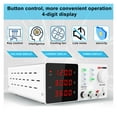 thumbnail image 4 of Alimentation de Laboratoire à Commutation Programmable 120V 3A à Tension Régulée, DC 30V 10A, Alimentations Haute Précision, Banc Réglable 10 A, 4 of 5