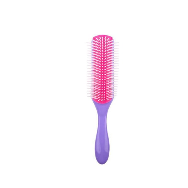 Jumpingount Peine para peinar el cabello, accesorios para tienda de salón, herramientas de barbería, cepillo de masaje de belleza, peines para desenredar Cuidado del cabello Rosa Púrpura Jumpingount CE012376-05