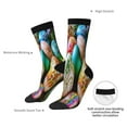 thumbnail image 4 of Yiaed Easter Eggs Print Great elasticity Crew Socks Sports socks for Men and Women, 4 of 6