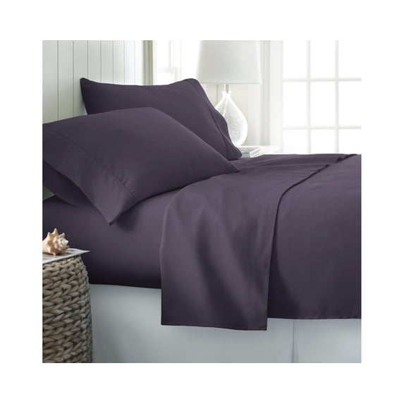 Becky Cameron Soft Comfort Resort Quality 6 Piece Bed Sheet Set - Full - Purple