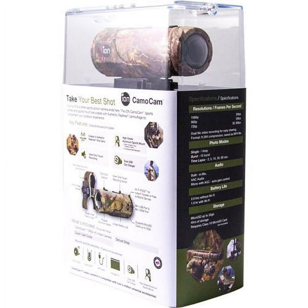 ION - CamoCam 1080p HD Video Camera - WI-FI Enabled Water ION - CamoCam 1080p HD Video Camera - WI-FI Enabled Water