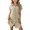 Beige, variant on Cethrio Girls Shirt Dresses Size 10-12, Short Sleeve Casual Lapel Collar Mid-length Kids Summer Dresses Beige
