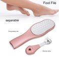 thumbnail image 4 of Removedor Profesional De Piel Muerta De Pies, Raspador De Pies, Lavable, Ecológico Para Pies Suaves Y Lisos, Piel Agrietada, Seca, Muerta, Dura Y Callos ANGGREK Oro rosa, 4 of 8