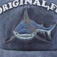 thumbnail image 3 of ShenMo Casquette de Baseball en Coton Bleu Brodé Requin, 3 of 3