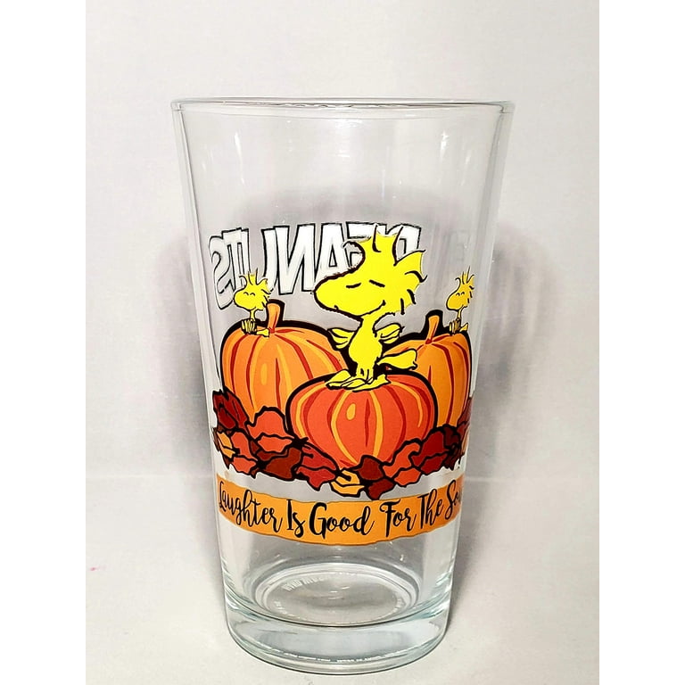 Peanuts Thanksgiving Snoopy & Friends Drinking Glasses