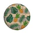 thumbnail image 2 of Easygdp Pineapples Palm Leaves Automobile Tire Dust Cover, 14-17in Spare Tire Cover Universal Fit for Trailer, Car, Truck, SUV, Jeep - 14 inch, 2 of 9