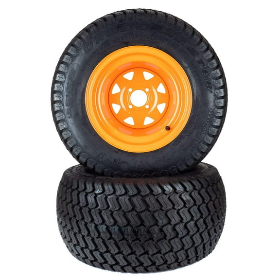 (2) Turf Tire Assemblies 24x12.00-12 Fits Scag Patriot Tiger Cat II 61" 481850