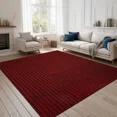 thumbnail image 1 of ANTPOP Runner Rug Non-slip Accent Rugs Washable Hallway Durable Polypropylene Indoor Outdoor with Rubber Backing for Entryways Kitchens Bedrooms , 4' x 5', Striped Red, 1 of 7