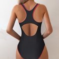 thumbnail image 5 of TrendVibe365 Cute Swimsuits for Women Red One Piece Bathing Suits Thong Solid Swimwear Beachwear S, 5 of 5