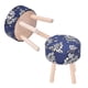thumbnail image 2 of 1:12 Doll House Accessories Dollhouse Miniature Furniture Cloth Wood Four Legged Stool(Dark Blue ), 2 of 4