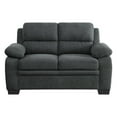 thumbnail image 2 of OakvillePark Milford Fabric Upholstered Living Room Loveseat, Dark Gray, 2 of 5