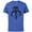 Royal Heather, variant on The Mandalorian Dotted Logo - Short Sleeve Cotton T-Shirt for Adults - Customized-Athletic Heather