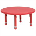 thumbnail image 1 of Bowery Hill 33" Round Activity Table in Red, 1 of 3