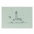 thumbnail image 1 of Lighthouse Cutting Board, Lighthouse on a Hill in the Middle of the Sea Night Time Moon Stars, Decorative Tempered Glass Cutting and Serving Board, in 3 Sizes, by Ambesonne, 1 of 2