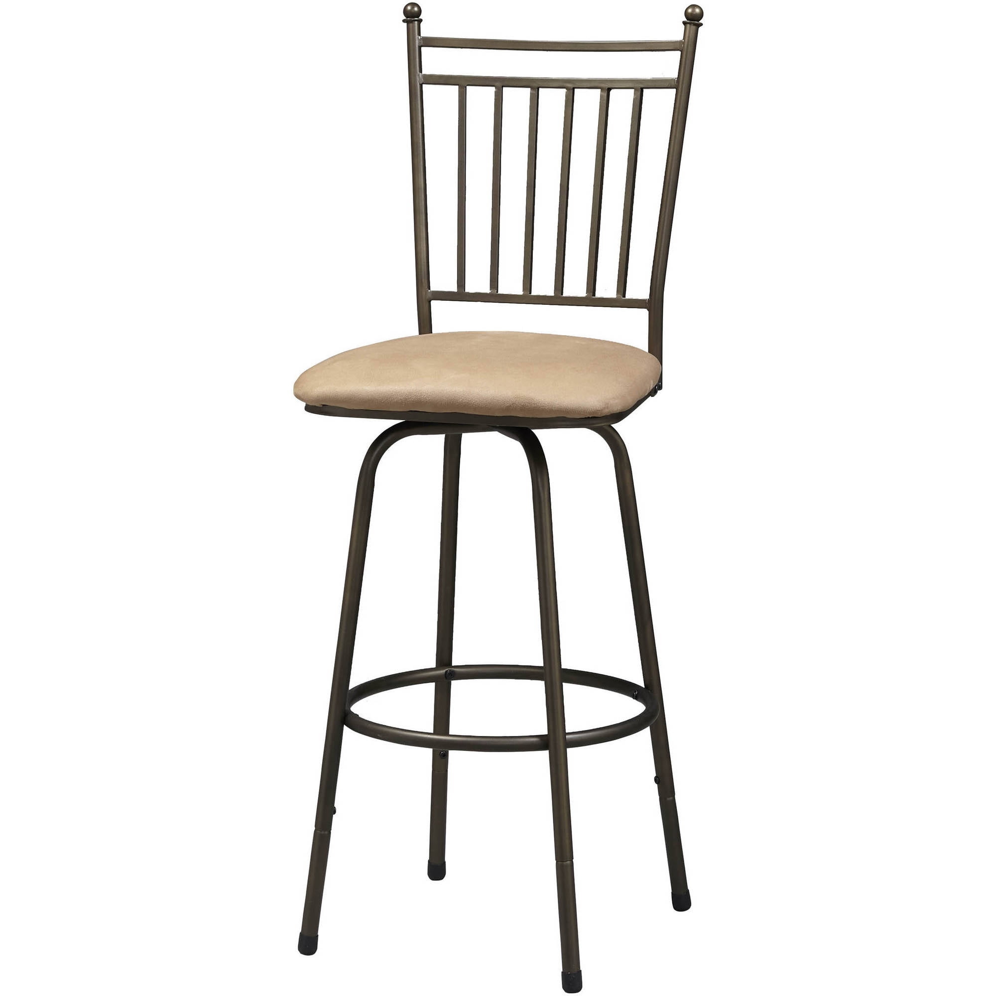 Linon Adjustable Swivel Metal Stools Set Of 3 24 30 Inch Seat Height Walmart Com Walmart Com