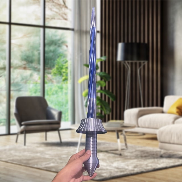 Printing Retractable Sword Printing Knife Retractable Toy Decoration Gift Model Art Trend
