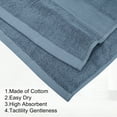 thumbnail image 3 of Unique Bargains 1 Pc Cotton Bath Towel Absorbent Cotton Towel 27.56"x55.12" Blue, 3 of 7
