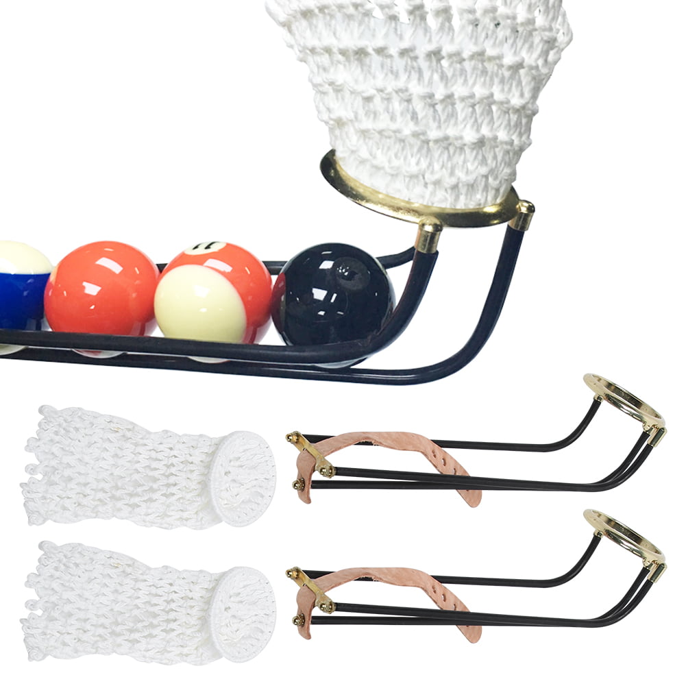 6pcs Billiards Table Pocket Rail Slide Track Set with Net Bags For Snooker Table 