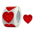thumbnail image 4 of 1 Roll 500 PCS Love Heart Decorations Wall Sticker,Wedding Stickers for Envelopes,Valentine's Wedding Sticker Label for Holiday Valentine's Roll Decorations Pack Home Diy,Valentines Day Decorations, 4 of 9