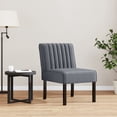 thumbnail image 1 of vidaXL Slipper Chair Dark Grey Velvet, 1 of 5