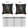 thumbnail image 2 of Gold Blue Butterflies Golden Butterfly Pillow Cover Decorative Throw Pillowcase Soft Cushion Covers Bed Sofa Couch 24x24, 2 of 6