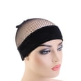 thumbnail image 2 of EeaseMX Peluca fija elástica diadema cubierta de malla para peluca peluca de malla ajustable accesorios para peluca negro, 2 of 7