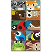 Ashley Mini Whiteboard Erasers Critters, 2"x1-1/2"x3/4", 10/PK, MI , Each
