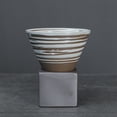 thumbnail image 2 of Taza de café japonesa con base Smoothing Surfaces - Azul oscuro, 2 of 10