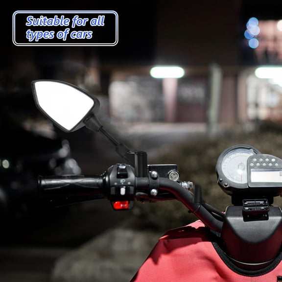 GOOHOCHY 1 Pair Universal Motorcycle Rearview Mirror Motorcycle Mirrors Scooter Side View Mirrors Driving Safety Rearview Mirrors