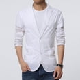 thumbnail image 3 of Blazer ultrafino para hombre, chaquetas de solapa informales, abrigo de protección Uv, Tops ajustados, negro, 3 of 3