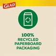 thumbnail image 7 of Glad ForceFlexPlus Tall Kitchen Drawstring Bags, 13 Gallon Trash Bags, 50% Recovered Plastic, Made with 100% Renewable Energy and Recycled Paperboard Packaging, 45 Count, 7 of 7