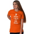 thumbnail image 4 of Keep Calm and Say Boo Halloween Men's Graphic T Shirt Tees Brisco Brands L, 4 of 6
