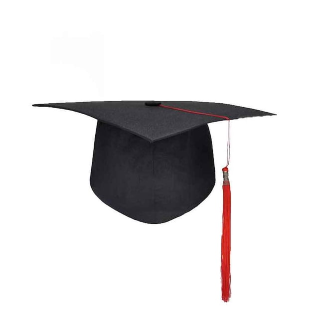 Qarigey Sombrero académico Tamaño libre Acrílico Academy Souvenir Caps Múltiples colores Pendiente Bachelor Headgear Closure Graduation Hat Sombreros #3 Qarigey PS6429-03