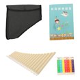thumbnail image 4 of Minkissy 1 Set Beige Resin Pipe Shape Pan Flute for Beginners with Professional .9x9.8in, 4 of 5