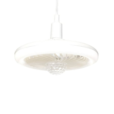 

Bdday New E27 Screw Color Ceiling Fan Light LED Household Energy-saving Fan Light Bulb Remote Control Bedroom Light