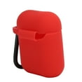 thumbnail image 3 of Headphone Protective Cover Case Anti‑Lost Silicone Protector with Carabiner for IOS Earbuds 1/2Red, 3 of 8