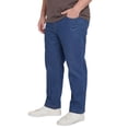 thumbnail image 5 of Turtle Bay New York Men's Elastic Waist Pull-On Casual Jeans in Denim and Twill (Plus Sizes), 5 of 10