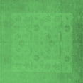 thumbnail image 1 of Ahgly Company Indoor Square Oriental Emerald Green Traditional Area Rugs, 7' Square, 1 of 4