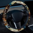 thumbnail image 2 of Map section 14.5 Inch Printing PVC Leather Car Wheel Cover Steering Wheel Cover Auto Accessories, 2 of 6