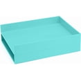 thumbnail image 5 of Poppin Dream Desk Set - Aqua, Letter Trays, Accessory Tray, This + That Tray, Pen Cup, 6 Gel Pens, Soft Cover Notebook, Stapler and Tape Dispenser, Complete Office Organizer Set, 5 of 18
