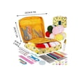 thumbnail image 2 of Productos Hechos A Mano Kit de ganchillo de 59 piezas con hilo,ganchos ergonómicos y agujas de encaje para principiantes (amarillo) Rkxzt, 2 of 9