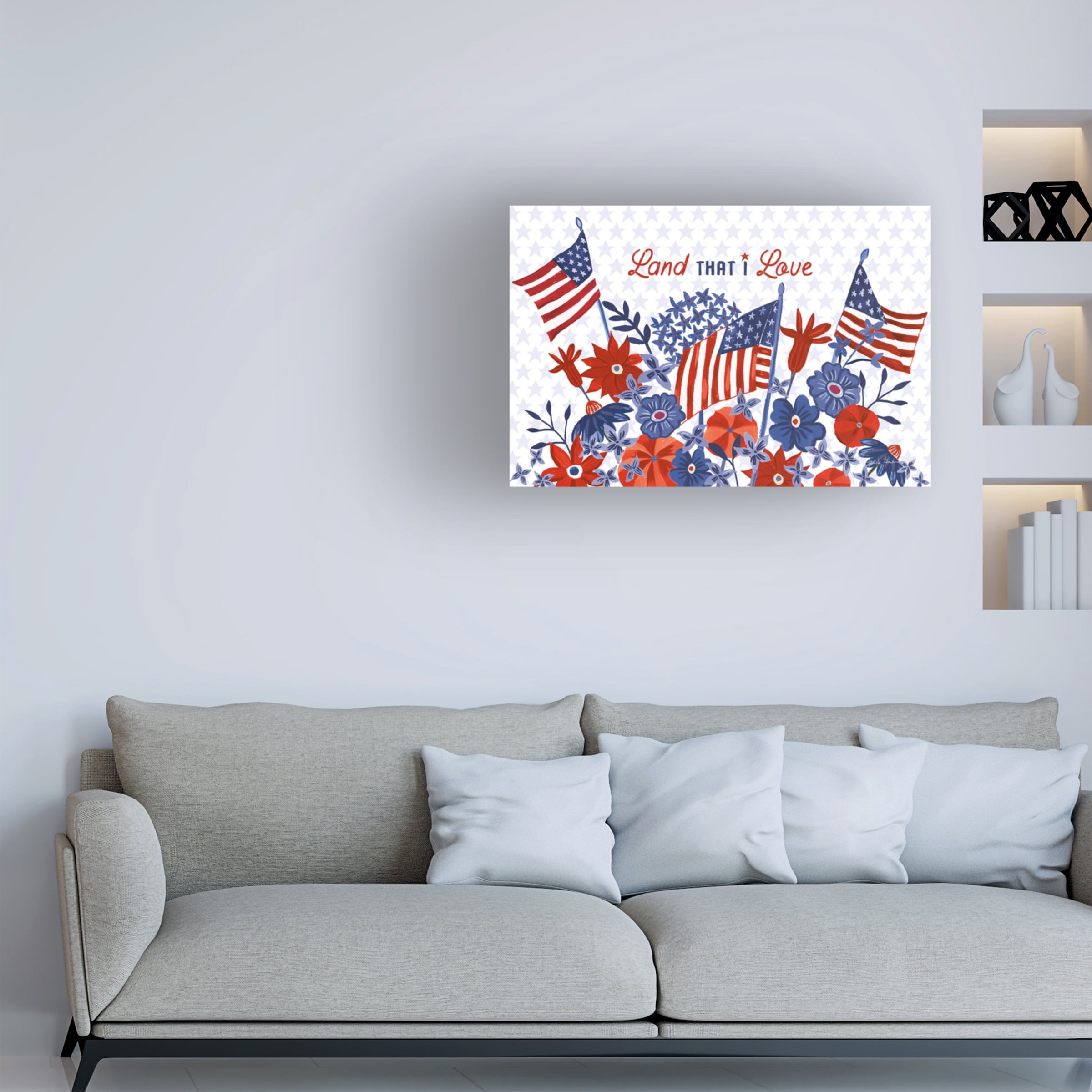 Farida Zaman 'America the Beautiful I Love' Canvas Art