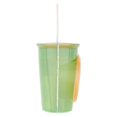 thumbnail image 5 of JUICY! WOW CUP NEW Translucent Wow Cup with Freshness Lid - 9 oz. (Green/Orange), 5 of 5