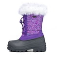 thumbnail image 6 of Kushyshoo Snow Boots Lined Waterproof Purple Winter Boot Little Kid Size 13, 6 of 7