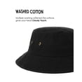 thumbnail image 2 of Gorro de pescador FURTALK de algodón lavado para mujer, verano, negro, 2 of 9