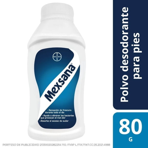 Polvo Desodorante para pies Mexsana absorbe exceso de sudor 16 gr